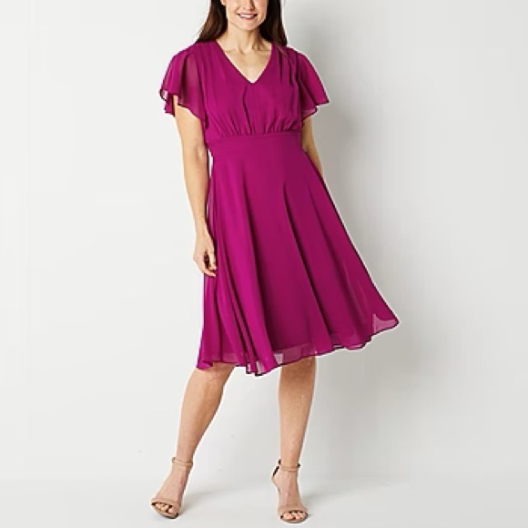 Danny & Nicole Short Sleeve Dress Size 10